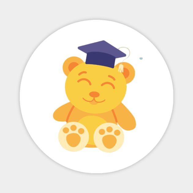 Graduation Bear Magnet by Nahlaborne